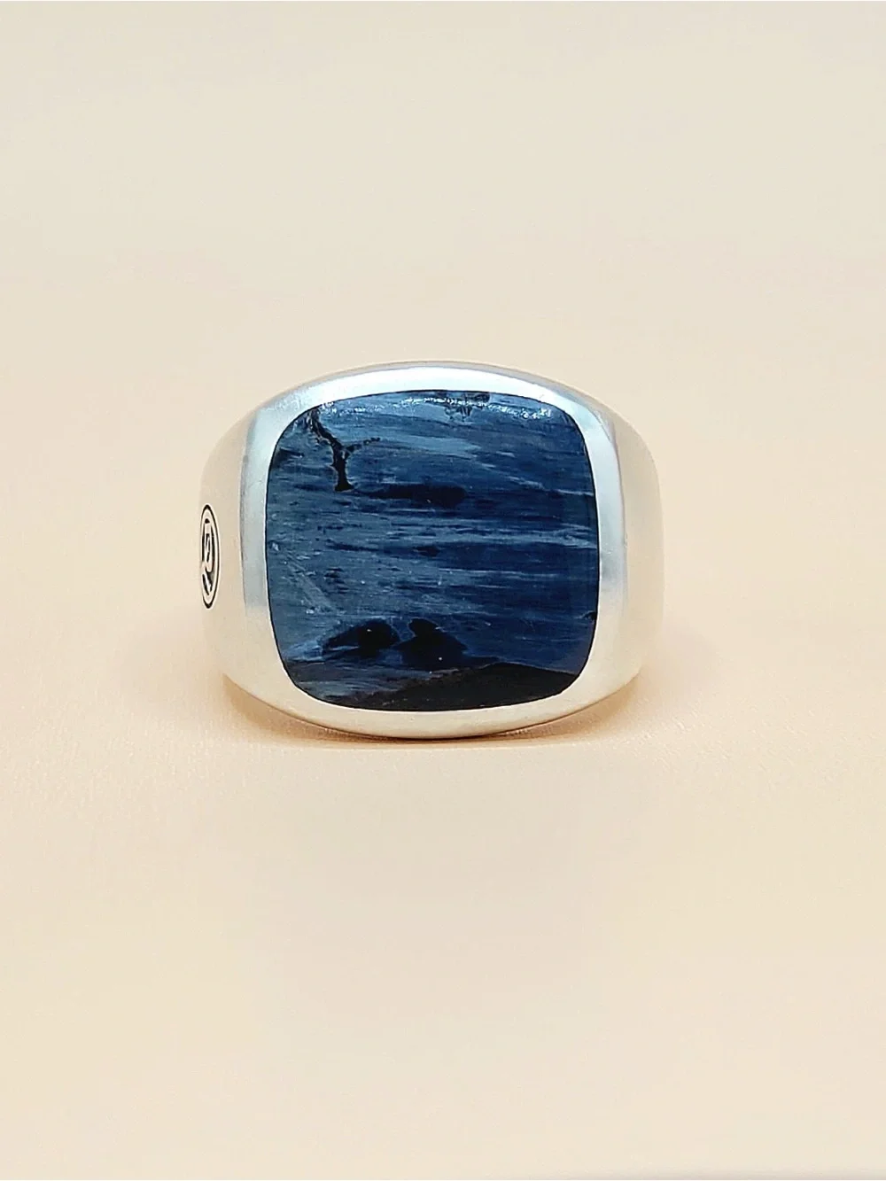 David Yurman Exotic Stone Ring in Sterling Silver With Pietersite